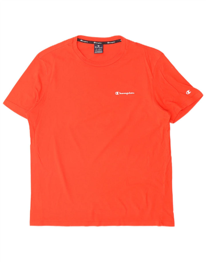 CHAMPION Herre T-Shirt Top 2XL Rød Bomuld