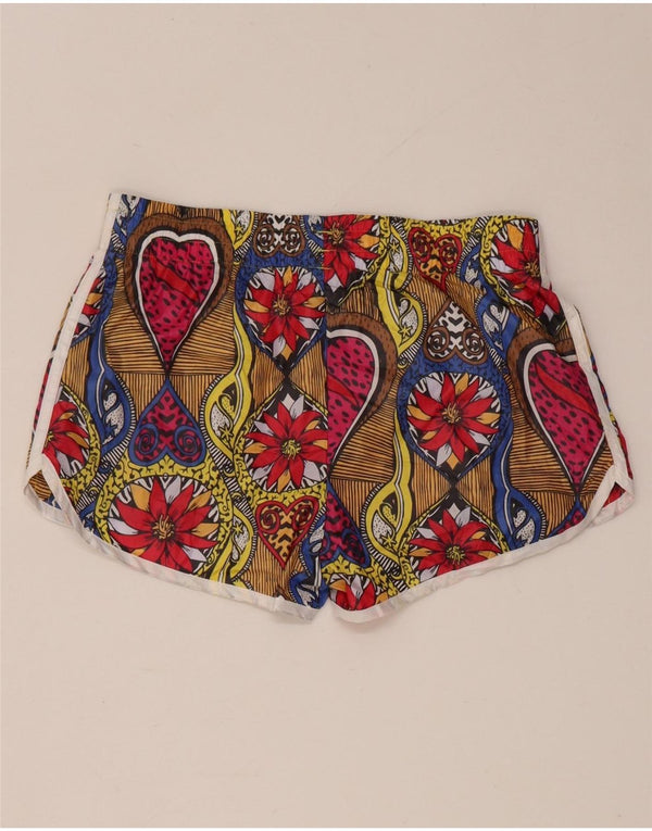 Adidas Womens Farm Rio Sport Shorts UK 8 Small Multicolored Floral