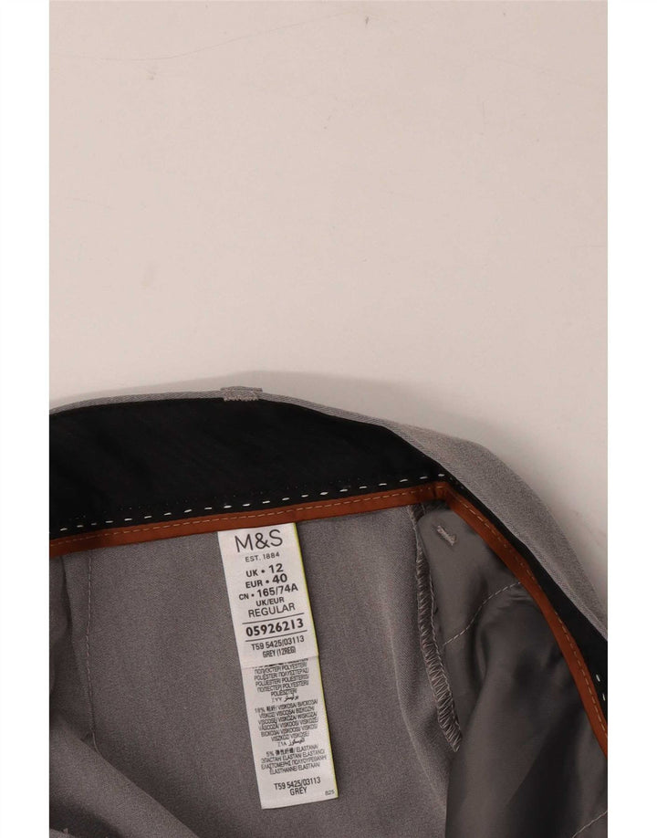 Marks & Spencer Lige fritidsbukser til kvinder UK 12 Medium W32 L30 Grå