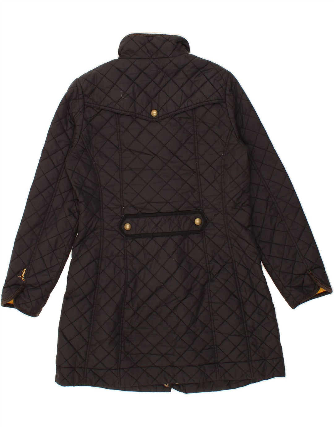 JOULES Quiltet frakke til kvinder UK 12 Medium Sort Polyamid