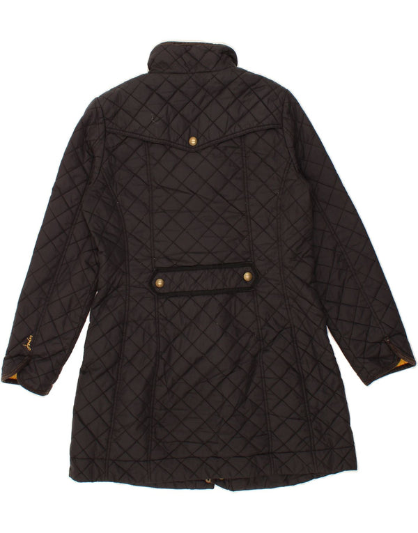 JOULES Quiltet frakke til kvinder UK 12 Medium Sort Polyamid