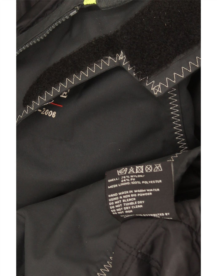 Musto Herre Hooded Windbreaker Jacket UK 40 Large Black Nylon