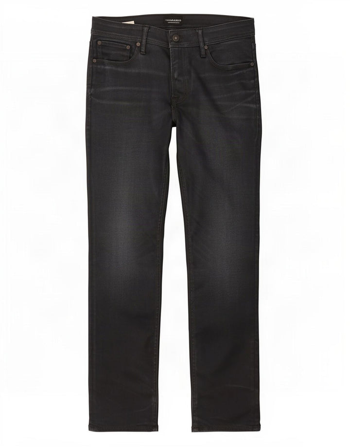 Jack & Jones Straight Jeans til mænd W32 L32 Marineblå Bomuld
