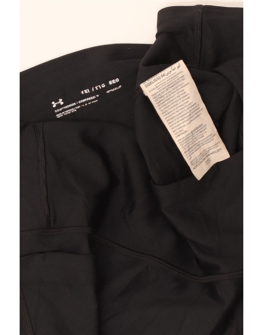 UNDER ARMOUR Dame Leggings UK 20 2XL Sort Polyester