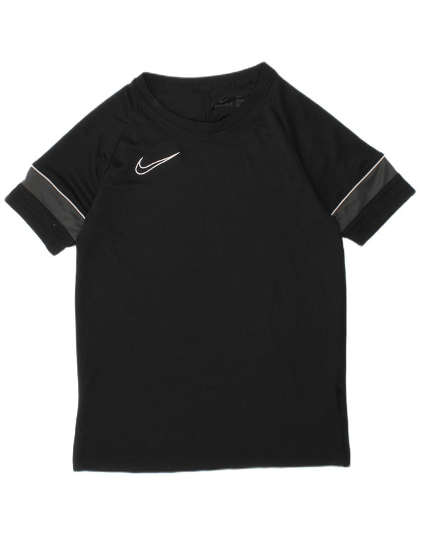 Nike Boys T-Shirt Top 10-11 år Medium Sort Polyester Sports