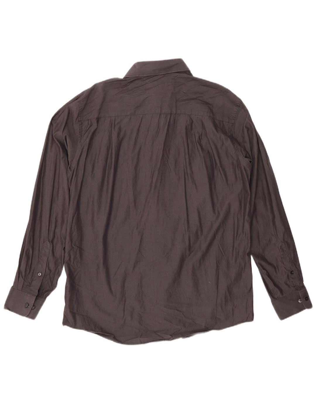 CALVIN KLEIN Herre Slim Fit skjorte str. 16 Large Grå Bomuld