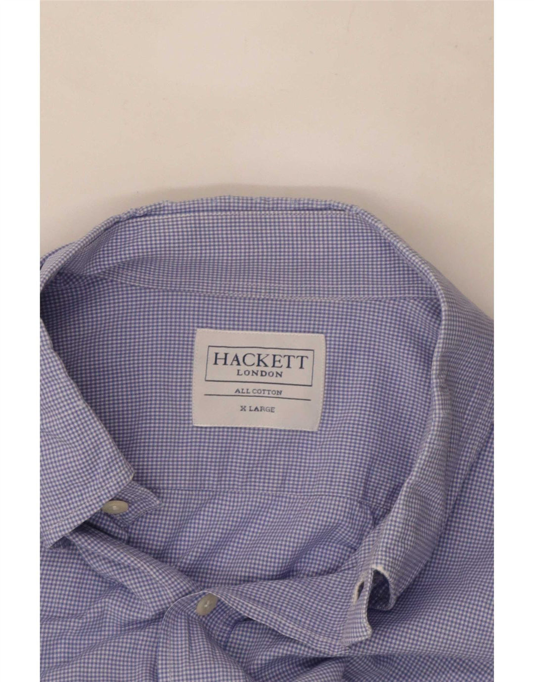Hackett Herreskjorte XL Blå Gingham Bomuld
