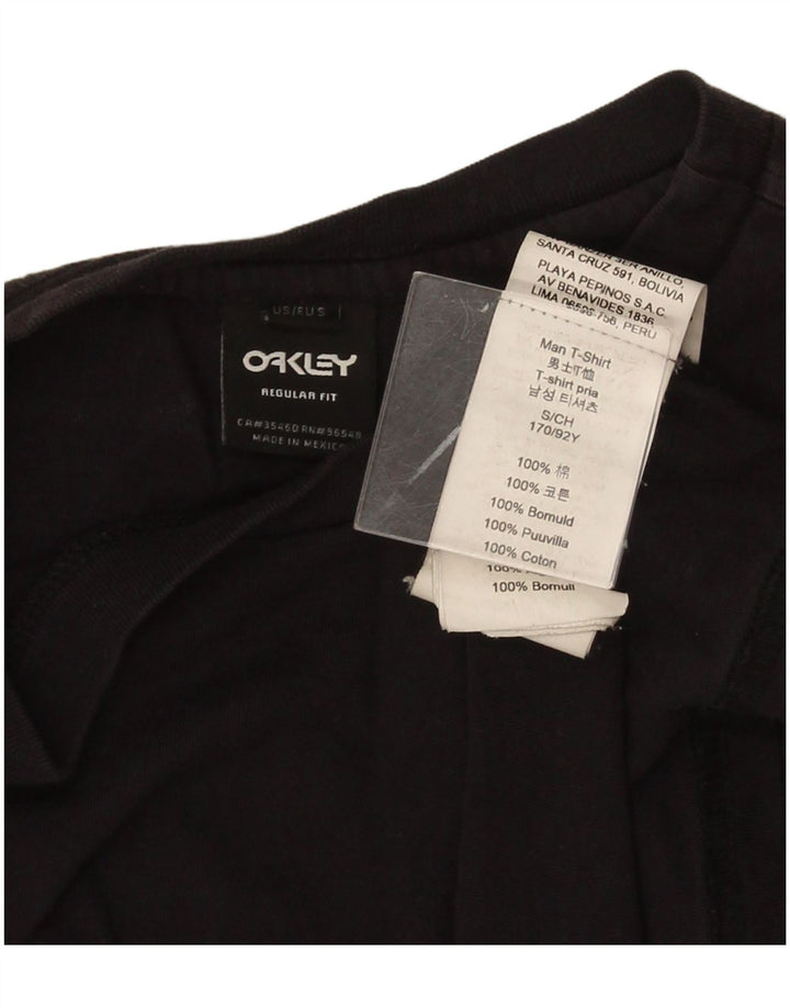 Oakley Herre grafisk T-shirt top lille sort bomuld