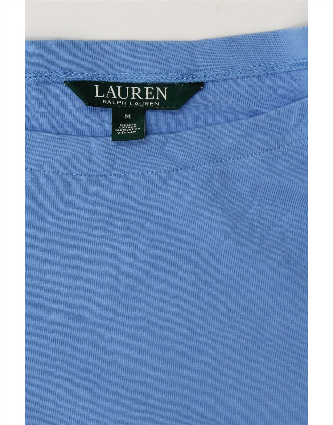 Ralph Lauren Dame T-Shirt Top UK 12 Medium Blue