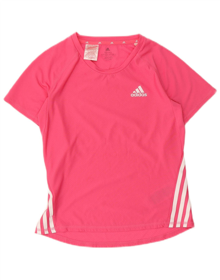 Adidas Pige T-Shirt Top 11-12 År Pink Polyester