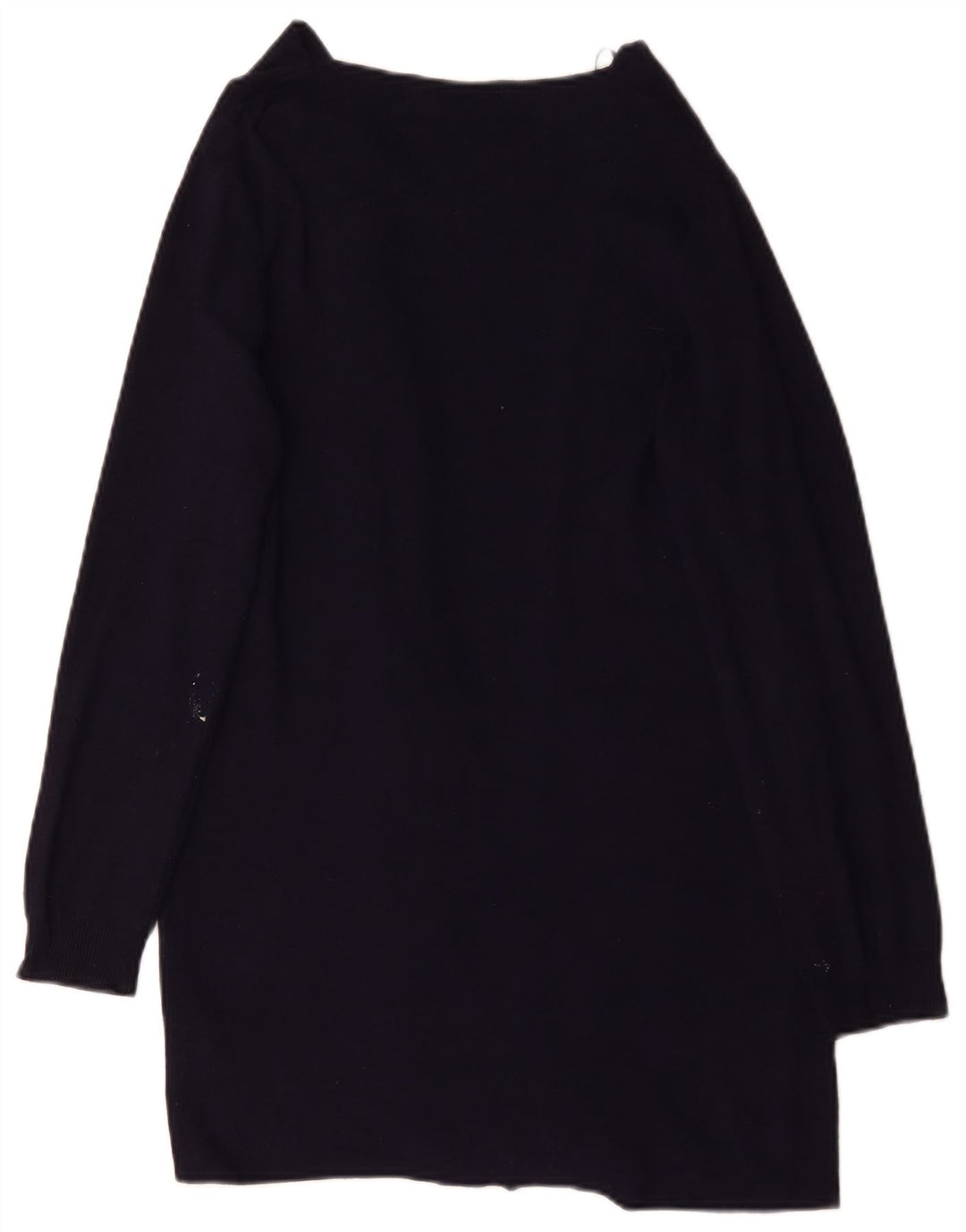 Marks & Spencer Dame Longline Cardigan Sweater UK 14 Medium Navy Blue
