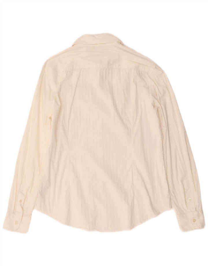 Massimo Dutti Dameskjorte EU 42 Stor hvidstribet bomuld
