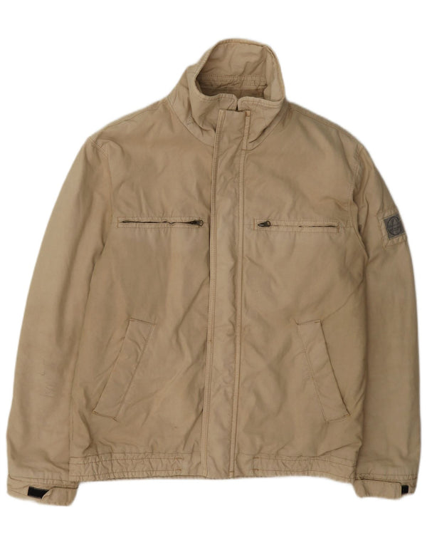 Murphy & Nye Herre Regular Fit Utility Jacket UK 38 Medium Beige Bomuld