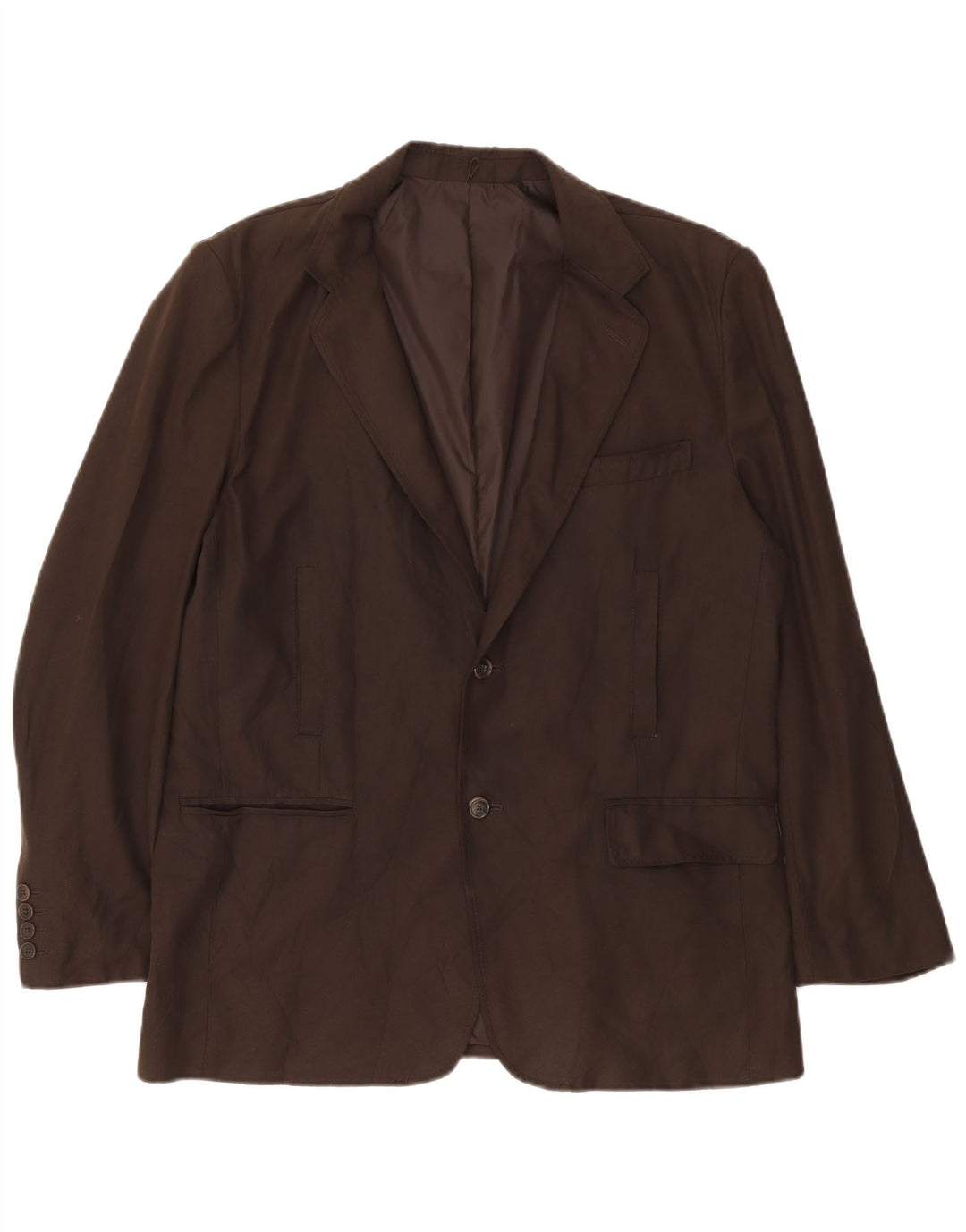 Zara Herre 2-knaps blazerjakke EU 54 XL Brun