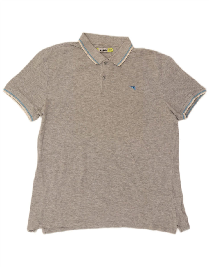 Diadora herre poloshirt 2XL Grå