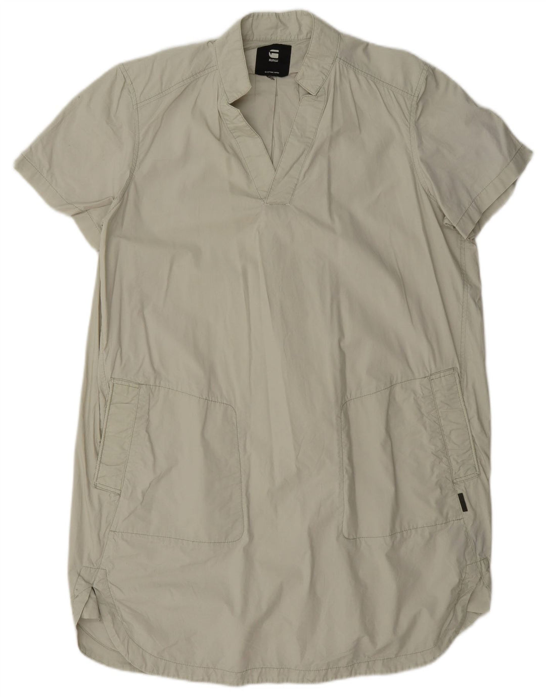 G-Star Womens Shift Dress UK 16 Large Green Cotton
