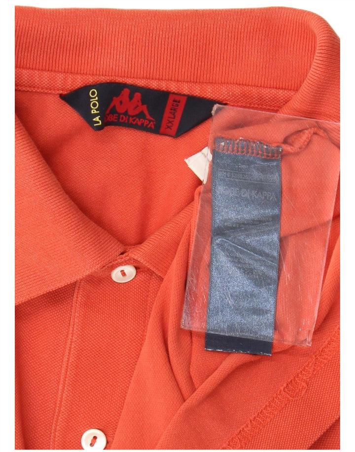 Kappa herre poloshirt 2XL orange bomuld