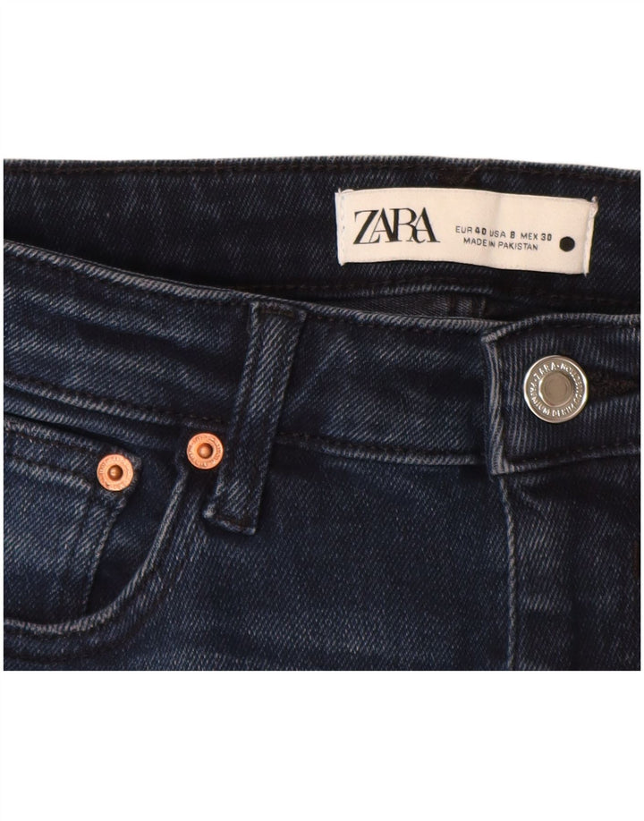 ZARA Dame Skinny Jeans EU 40 Medium W30 L27 Marineblå Bomuld