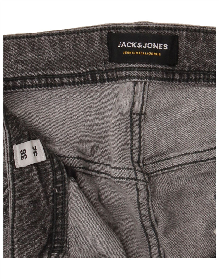 JACK & JONES Mens Straight Jeans W36 L32 Grey Cotton Vintage Jack & Jones and Second-Hand Jack & Jones from Messina Hembry 