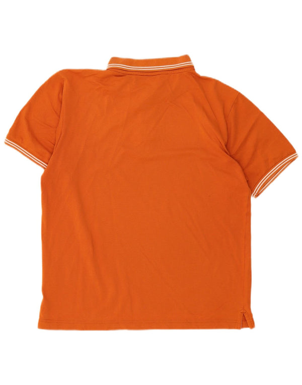Champion herre poloshirt Medium orange stribet