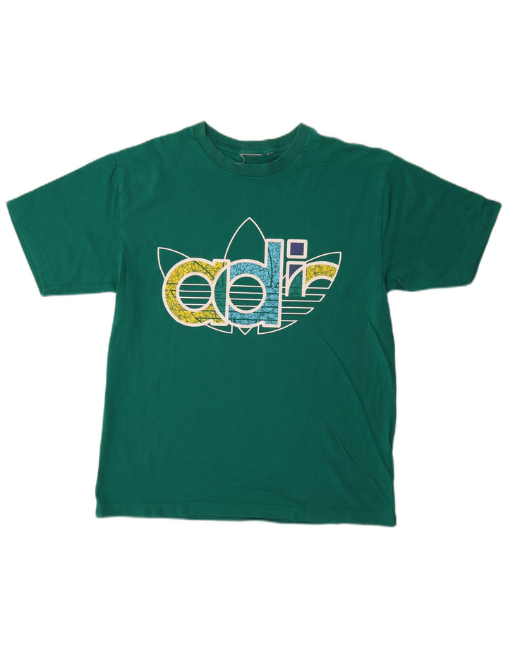 Adidas Herre grafisk T-shirt Top Medium Grøn