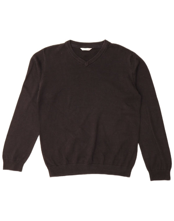 Marks & Spencer Boys V-hals sweater 14-15 år Sort bomuld