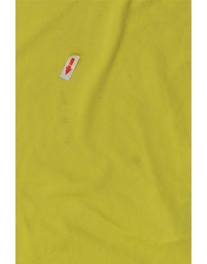 Nike Herre Dri Fit T-Shirt Top Lille Gul Polyester
