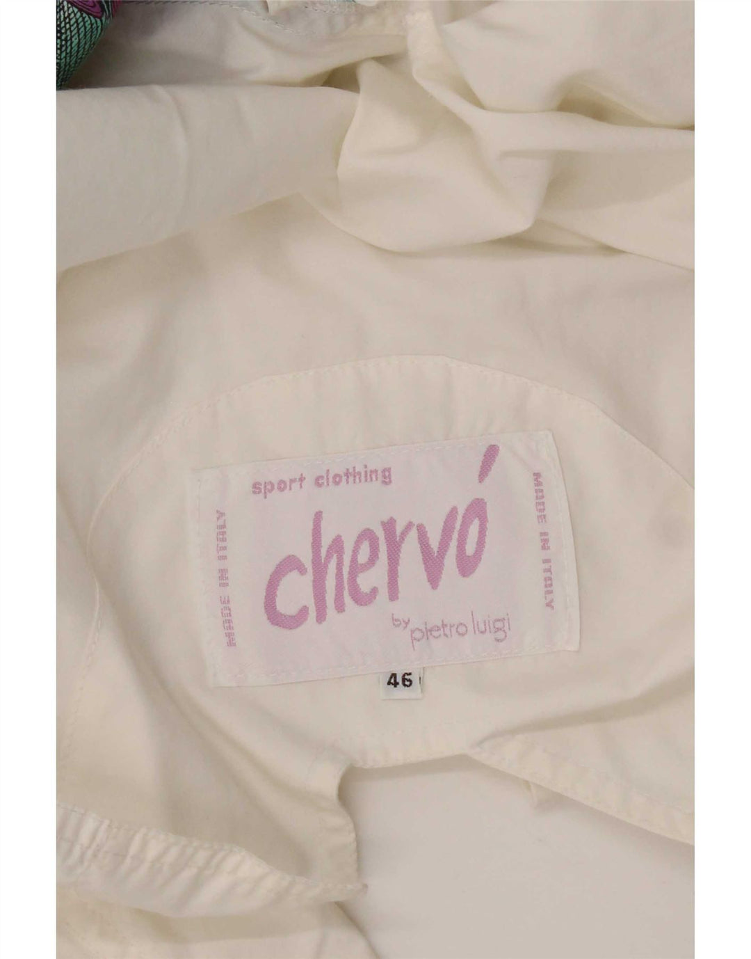 Chervo Womens Loose Fit Bomber Jacket IT 46 Large White Floral Bomuld