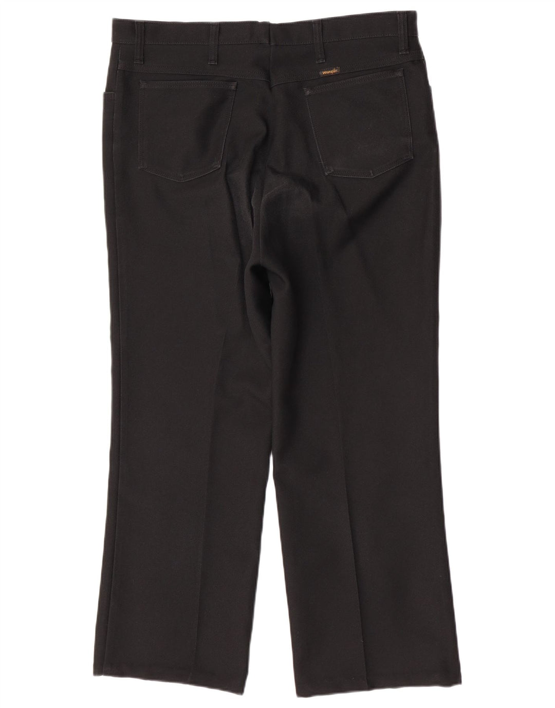 Wrangler Straight Casual bukser til mænd W42 L28 sort polyester