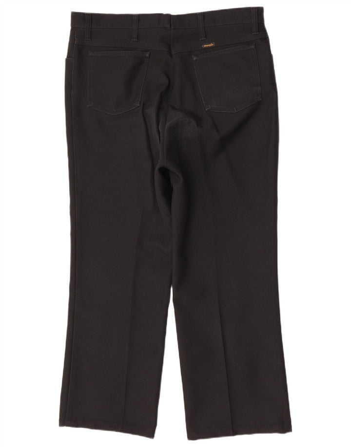 Wrangler Straight Casual bukser til mænd W42 L28 sort polyester