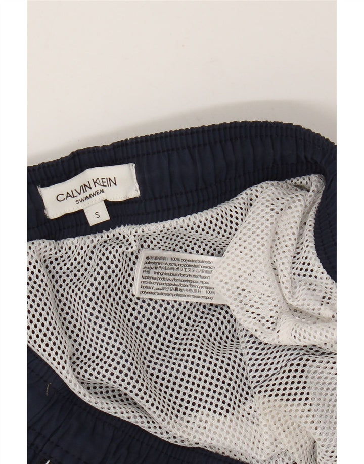 Calvin Klein Herre grafiske svømmeshorts Små marineblå polyester