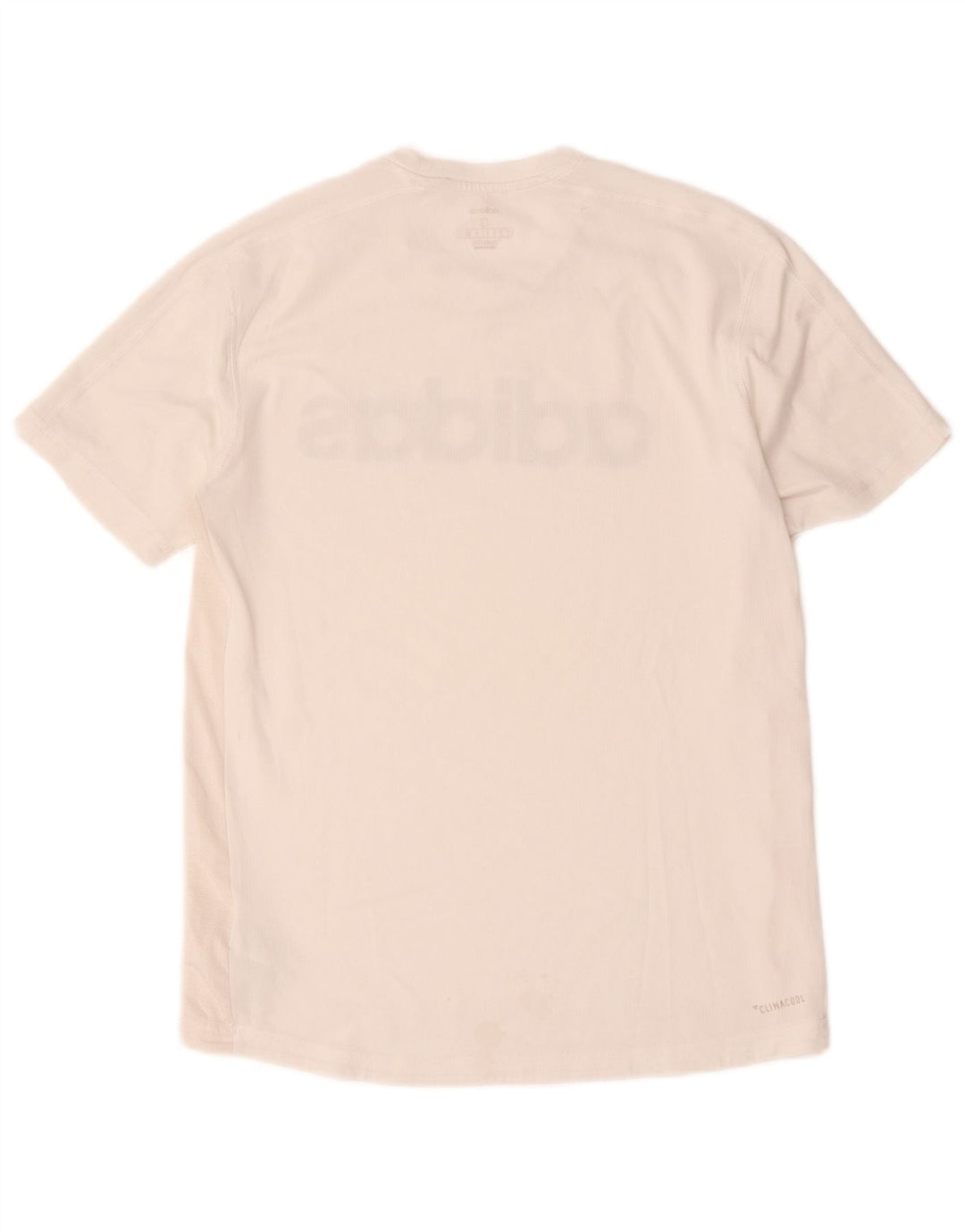 Adidas Herre Climacool Grafisk T-Shirt Top Lille Hvid Polyester