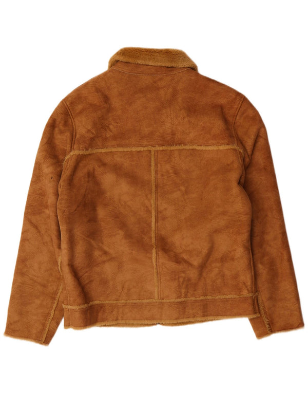 Mauritius Dame Sherpa Ruskindsjakke UK 18 XL Brun