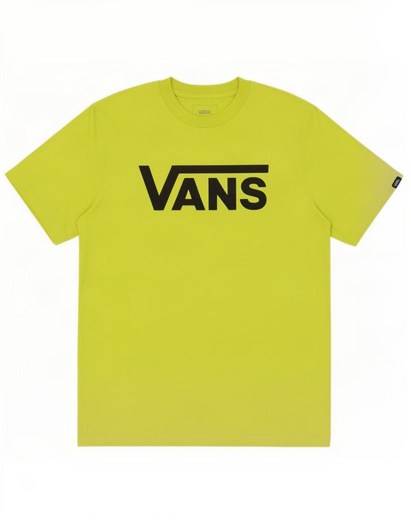Vans drenge klassisk pasform grafisk t-shirt top 10-11 år mellemgrøn bomuld