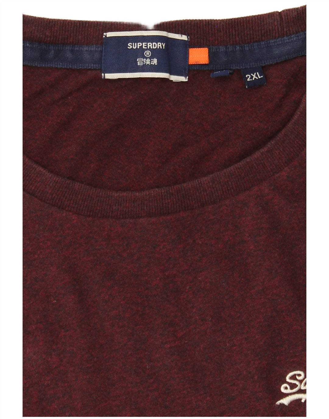 Superdry Grafisk T-shirt top til mænd 2XL Burgundy