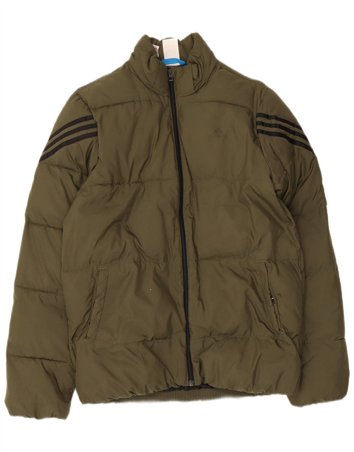Adidas drenge polstret jakke 13-14 år Khaki Polyester