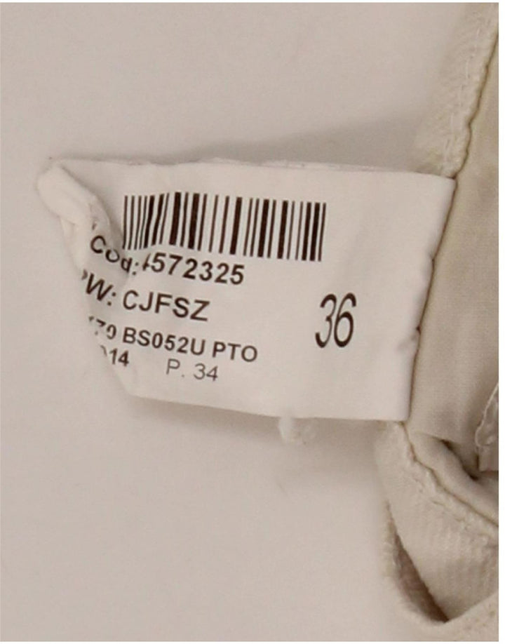 DONDUP Mens Straight Jeans W36 L32 Off White Cotton