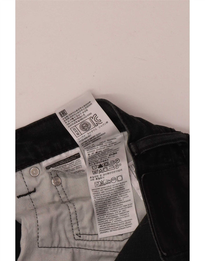 Levi's Slim Jeans til mænd W36 L32 sort bomuld