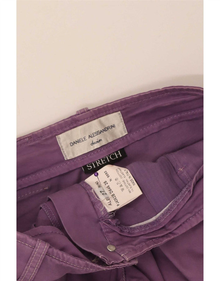 Daniele Alessandrini Dame Hot Pants W27 Small Purple Cotton