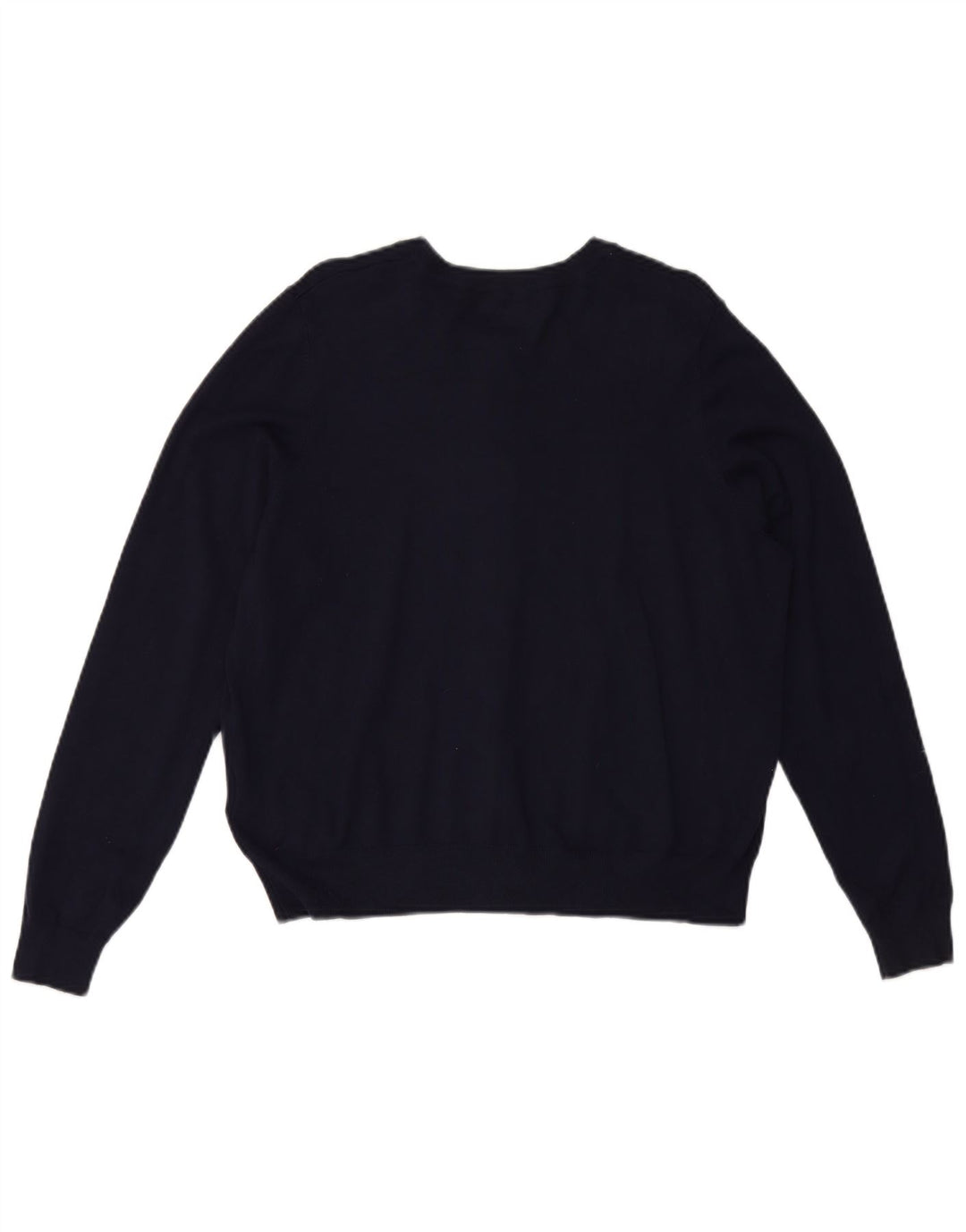 MARKS & SPENCER Dame Crop Cardigan Sweater UK 20 2XL Navy Blue Viscose