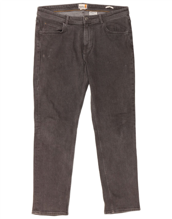 Timberland Herre Stretch Slim Jeans W38 L32 Grå Bomuld