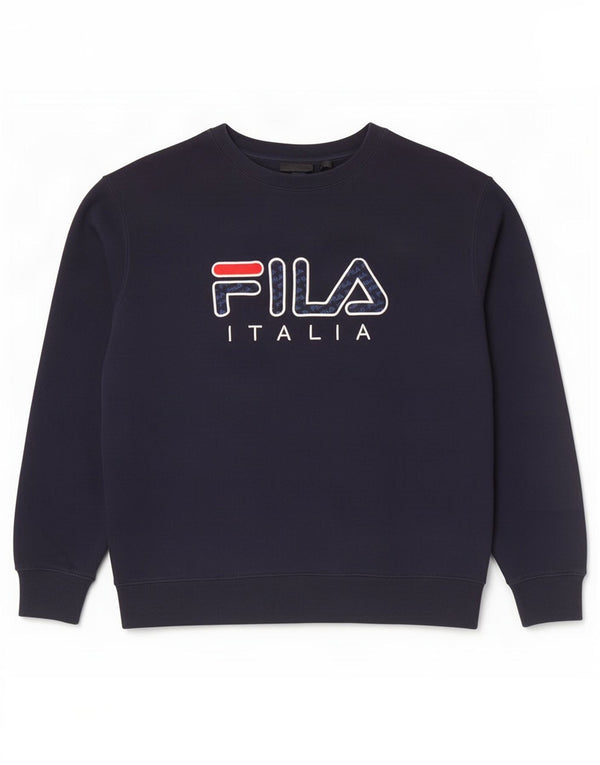 Fila Herre Italia Grafisk Sweatshirt Jumper Medium Navyblå Bomuld