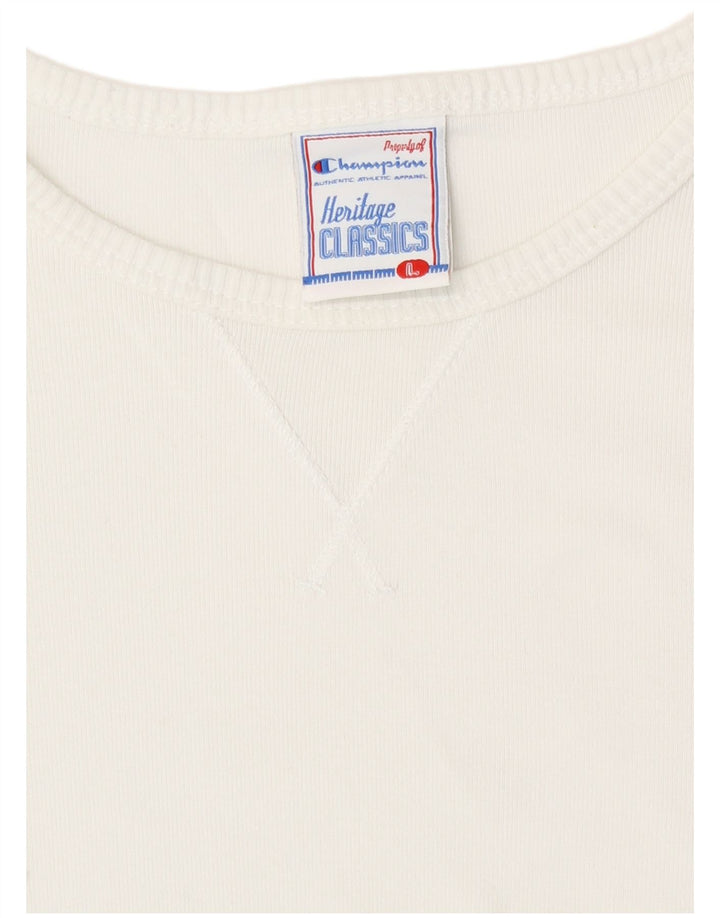 Champion Womens Heritage Classics Top Langærmet UK 14 Large White