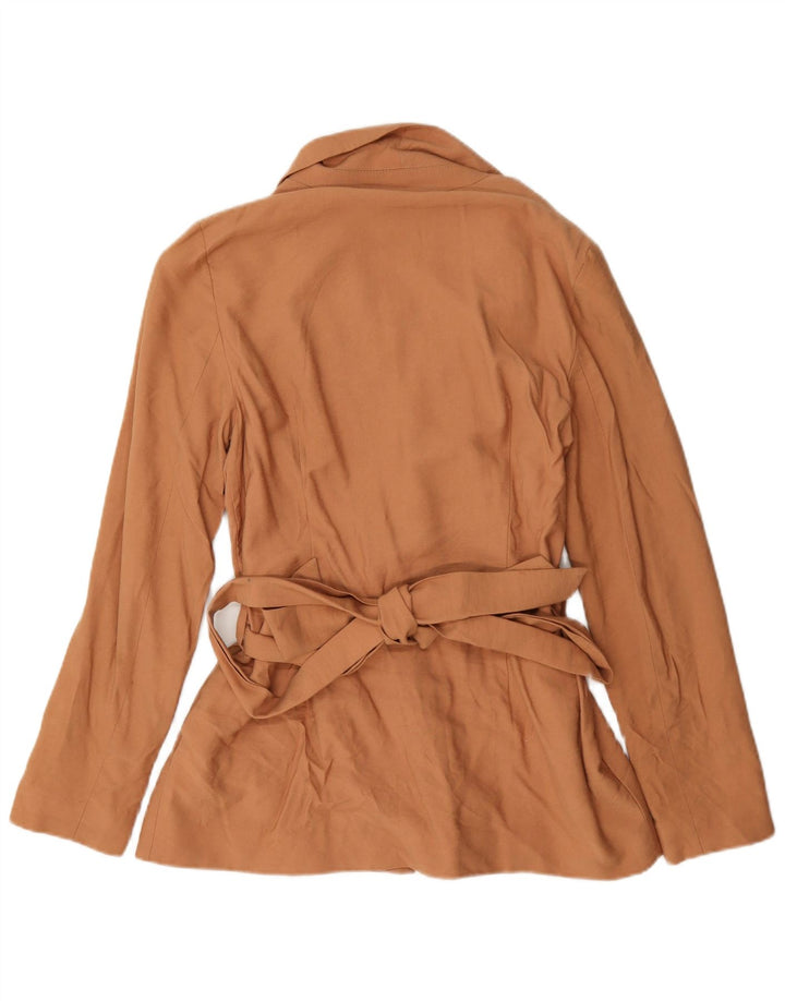 Topshop Dame Blazer Jacket UK 8 Small Beige Viscose