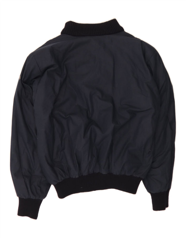 OURAGAN Mens Reversible Bomber Windbreaker Jacket IT 52 XL Navy Blue Vintage Ouragan and Second-Hand Ouragan from Messina Hembry 