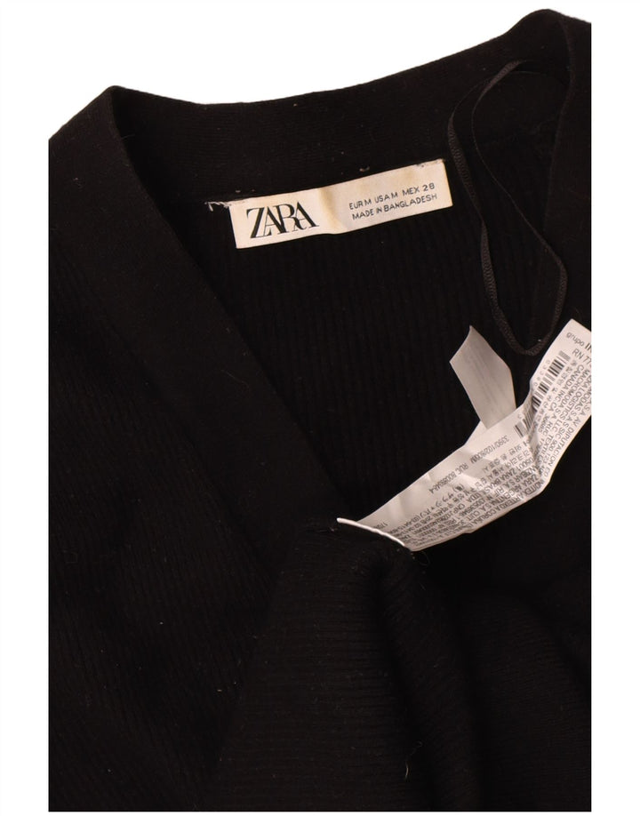 Zara Dame Cardigan Sweater UK 14 Medium Sort Viscose