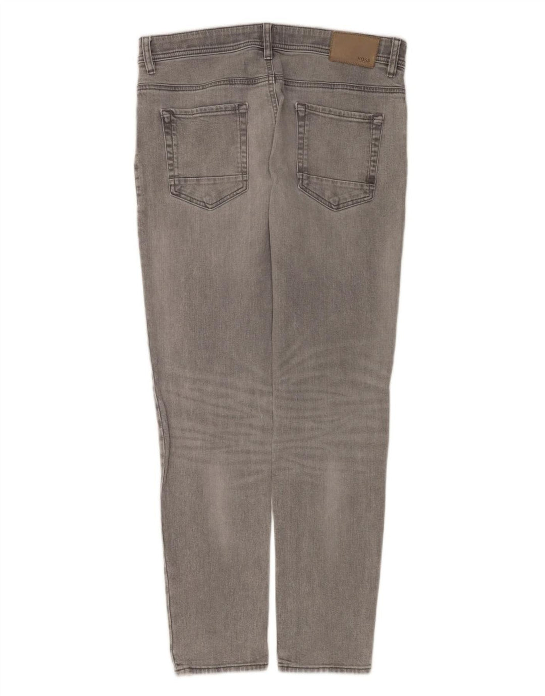 Hugo Boss Herre Slim Jeans W34 L32 Grå Bomuld