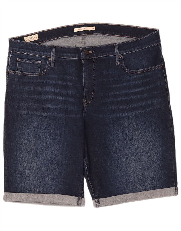 Levi's Dame Bermuda Denim Shorts US 18 2XL W40 Blå Bomuld