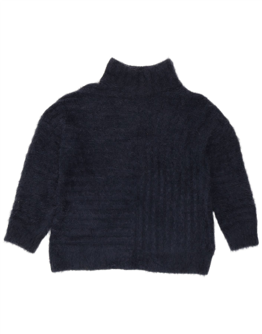 MARKS & SPENCER Dame Turtle Neck Sweater UK 14 Medium Navy Blue