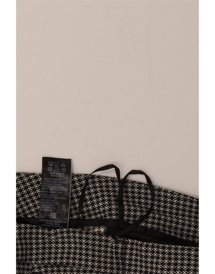 Marks & Spencer Korte Chinobukser til kvinder UK 12 Medium W30 L25 Sort